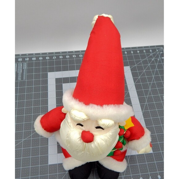 Musical Santa Claus Nylon Parachute Christmas Tree 10 Inch Plays Partial Songs - Picture 7 of 9